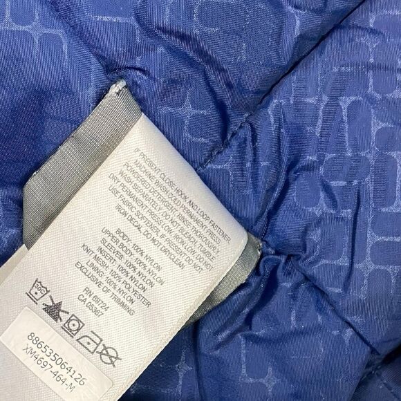 Columbia Jacket M Blue Waterproof Full Zip Active Outdoors Performance - Picture 12 of 13